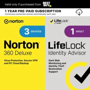 Norton – 360 Deluxe (3 Device) with LifeLock