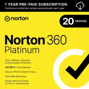 Norton – 360 Deluxe (5 Device) Antivirus Internet